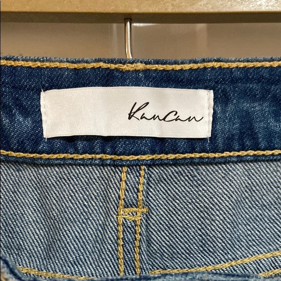KanCan Blue Distressed Jean Shorts NWT - Picture 3 of 4